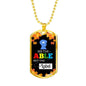 See The Able Not The Label Autism AwAreness Necklace Stainless Steel or 18k Gold Dog Tag 24" Chain-Express Your Love Gifts