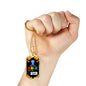 See The Able Not The Label Autism AwAreness Necklace Stainless Steel or 18k Gold Dog Tag 24" Chain-Express Your Love Gifts