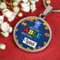 See The Able Not The Label Pendant Circle Necklace Stainless Steel or 18k Gold 18-22" - Express Your Love Gifts