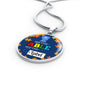 See The Able Not The Label Pendant Circle Necklace Stainless Steel or 18k Gold 18-22" - Express Your Love Gifts