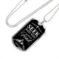 Seek And Find The Lord Christian Faith Necklace Stainless Steel or 18k Gold Dog Tag 24" Chain-Express Your Love Gifts