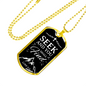 Seek And Find The Lord Christian Faith Necklace Stainless Steel or 18k Gold Dog Tag 24" Chain-Express Your Love Gifts