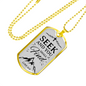 Seek And Find The Lord Luke Necklace Stainless Steel or 18k Gold Dog Tag 24" Chain-Express Your Love Gifts