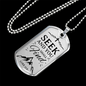 Seek And You Shall Find Luke 11:9 Necklace Stainless Steel or 18k Gold Dog Tag 24" Chain-Express Your Love Gifts