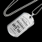 Seek God First Always Christian Faith Matthew Necklace Stainless Steel or 18k Gold Dog Tag 24" Chain-Express Your Love Gifts