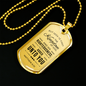 Seek God First Always Christian Faith Matthew Necklace Stainless Steel or 18k Gold Dog Tag 24" Chain-Express Your Love Gifts