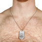 Seek God First Always Christian Faith Matthew Necklace Stainless Steel or 18k Gold Dog Tag 24" Chain-Express Your Love Gifts