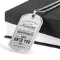 Seek God First Always Christian Faith Matthew Necklace Stainless Steel or 18k Gold Dog Tag 24" Chain-Express Your Love Gifts