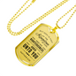 Seek God First Always Christian Faith Matthew Necklace Stainless Steel or 18k Gold Dog Tag 24" Chain-Express Your Love Gifts