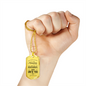 Seek God First Always Christian Faith Matthew Necklace Stainless Steel or 18k Gold Dog Tag 24" Chain-Express Your Love Gifts