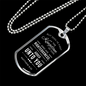 Seek God First Always Christian Necklace Stainless Steel or 18k Gold Dog Tag 24" Chain-Express Your Love Gifts