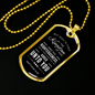 Seek God First Always Christian Necklace Stainless Steel or 18k Gold Dog Tag 24" Chain-Express Your Love Gifts