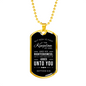 Seek God First Always Christian Necklace Stainless Steel or 18k Gold Dog Tag 24" Chain-Express Your Love Gifts