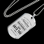 Seek God First Always Matthew Stainless Steel or 18k Gold Dog Tag Necklace 24" Chain-Express Your Love Gifts