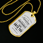 Seek God First Always Matthew Stainless Steel or 18k Gold Dog Tag Necklace 24" Chain-Express Your Love Gifts