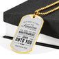 Seek God First Always Matthew Stainless Steel or 18k Gold Dog Tag Necklace 24" Chain-Express Your Love Gifts