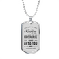Seek God First Always Matthew Stainless Steel or 18k Gold Dog Tag Necklace 24" Chain-Express Your Love Gifts