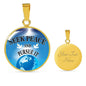 Seek Peace & Pursue It Christian Verse Gift Circle Necklace-Express Your Love Gifts