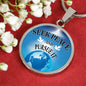 Seek Peace & Pursue It Christian Verse Gift Circle Necklace-Express Your Love Gifts