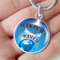 Seek Peace & Pursue It Christian Verse Gift Circle Necklace-Express Your Love Gifts