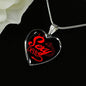 Sexy Devil Necklace Stainless Steel or 18k Gold Heart Pendant 18-22" - Express Your Love Gifts