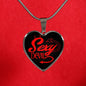 Sexy Devil Necklace Stainless Steel or 18k Gold Heart Pendant 18-22" - Express Your Love Gifts