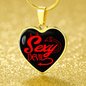 Sexy Devil Necklace Stainless Steel or 18k Gold Heart Pendant 18-22" - Express Your Love Gifts