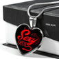 Sexy Devil Necklace Stainless Steel or 18k Gold Heart Pendant 18-22" - Express Your Love Gifts
