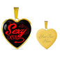 Sexy Devil Necklace Stainless Steel or 18k Gold Heart Pendant 18-22" - Express Your Love Gifts