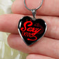 Sexy Devil Necklace Stainless Steel or 18k Gold Heart Pendant 18-22" - Express Your Love Gifts