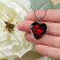 Sexy Devil Necklace Stainless Steel or 18k Gold Heart Pendant 18-22" - Express Your Love Gifts