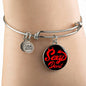 Sexy Devil Stainless Steel or 18k Gold Circle Bangle Bracelet - Express Your Love Gifts