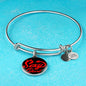 Sexy Devil Stainless Steel or 18k Gold Circle Bangle Bracelet - Express Your Love Gifts