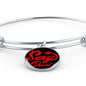 Sexy Devil Stainless Steel or 18k Gold Circle Bangle Bracelet - Express Your Love Gifts