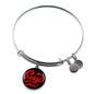 Sexy Devil Stainless Steel or 18k Gold Circle Bangle Bracelet - Express Your Love Gifts
