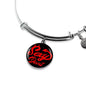 Sexy Devil Stainless Steel or 18k Gold Circle Bangle Bracelet - Express Your Love Gifts
