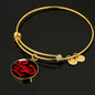 Sexy Devil Stainless Steel or 18k Gold Circle Bangle Bracelet - Express Your Love Gifts