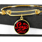 Sexy Devil Stainless Steel or 18k Gold Circle Bangle Bracelet - Express Your Love Gifts