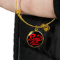 Sexy Devil Stainless Steel or 18k Gold Circle Bangle Bracelet - Express Your Love Gifts