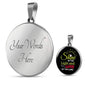Shine Matthew 5:16 Circle Pendant Necklace Stainless Steel or 18k Gold 18-22"-Express Your Love Gifts