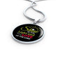 Shine Matthew 5:16 Circle Pendant Necklace Stainless Steel or 18k Gold 18-22"-Express Your Love Gifts