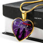 Siempre Tuya Spanish Pendant Stainless Steel or 18k Gold Heart Necklace 18-22"-Express Your Love Gifts