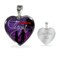 Siempre Tuya Spanish Pendant Stainless Steel or 18k Gold Heart Necklace 18-22"-Express Your Love Gifts