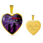 Siempre Tuya Spanish Pendant Stainless Steel or 18k Gold Heart Necklace 18-22"-Express Your Love Gifts