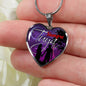 Siempre Tuya Spanish Pendant Stainless Steel or 18k Gold Heart Necklace 18-22"-Express Your Love Gifts