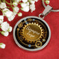Siempre Tuyo (Forever Yours) Circle Necklace Stainless Steel or 18k Gold 18-22" - Express Your Love Gifts