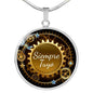 Siempre Tuyo (Forever Yours) Circle Necklace Stainless Steel or 18k Gold 18-22" - Express Your Love Gifts