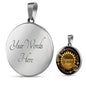 Siempre Tuyo (Forever Yours) Circle Necklace Stainless Steel or 18k Gold 18-22" - Express Your Love Gifts