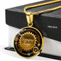 Siempre Tuyo (Forever Yours) Circle Necklace Stainless Steel or 18k Gold 18-22" - Express Your Love Gifts