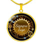 Siempre Tuyo (Forever Yours) Circle Necklace Stainless Steel or 18k Gold 18-22" - Express Your Love Gifts